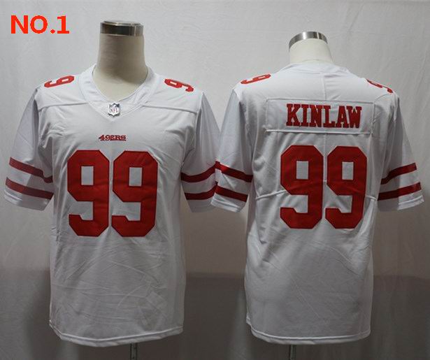 San Francisco 49ers 99 Javon Kinlaw Jersey Men's Nike Jersey White;